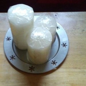 4 PCS PILLAR CANDLE SET